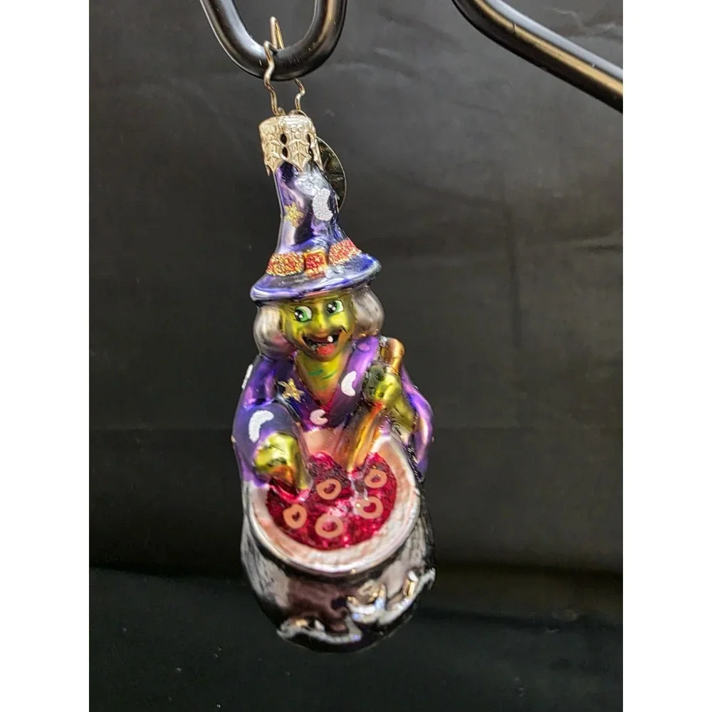 VTG 2001 Radko What's Brewing 01-848-0 Little Gem Witch Cauldron Ornament
